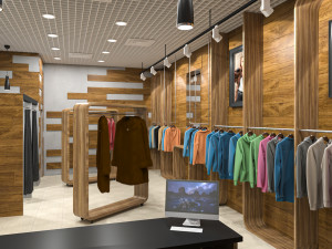Clothing store interior 3D Модель
