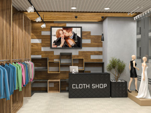 Clothing store interior 3D Модель