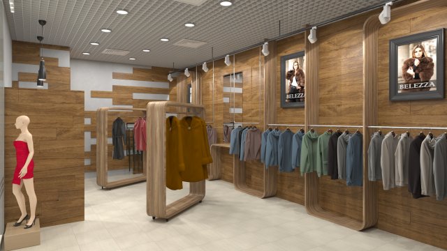 Design clothing store store