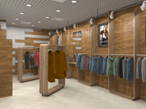 Clothing store interior 3D Модель