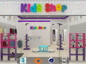 Kids shop 3D Model