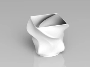 Vaso de flores em chamas Modelo de Impressão 3D