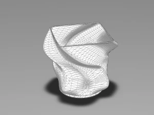 Vaso de flores em chamas Modelo de Impressão 3D