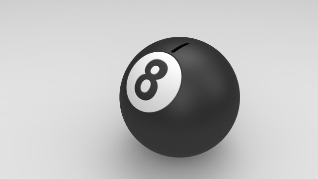 piggy bank billiard ball 3D Принт Модель .c4d .max .obj .3ds .fbx .stl .blend 