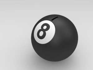 Bola bilyar celengan Model Cetak 3D