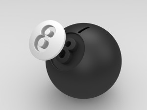 piggy bank billiard ball 3D Принт Модель