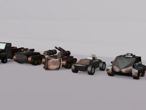 pojazdy wojskowe Model 3D