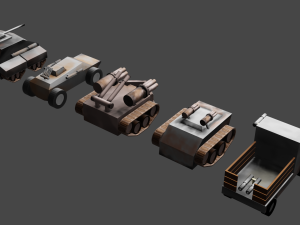 military vehicles Model 3D