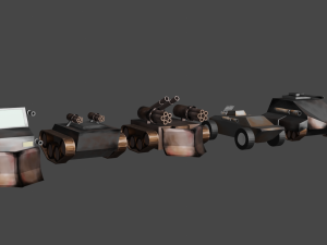 military vehicles Model 3D
