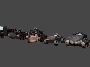 military vehicles Model 3D