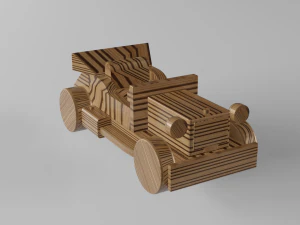 ml-designのレトロカー 3Dモデル