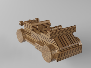 retro car by ml-design 3D 모델