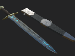 celtic sword 3D Model