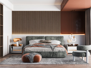 modern bedroom 3D-Modell