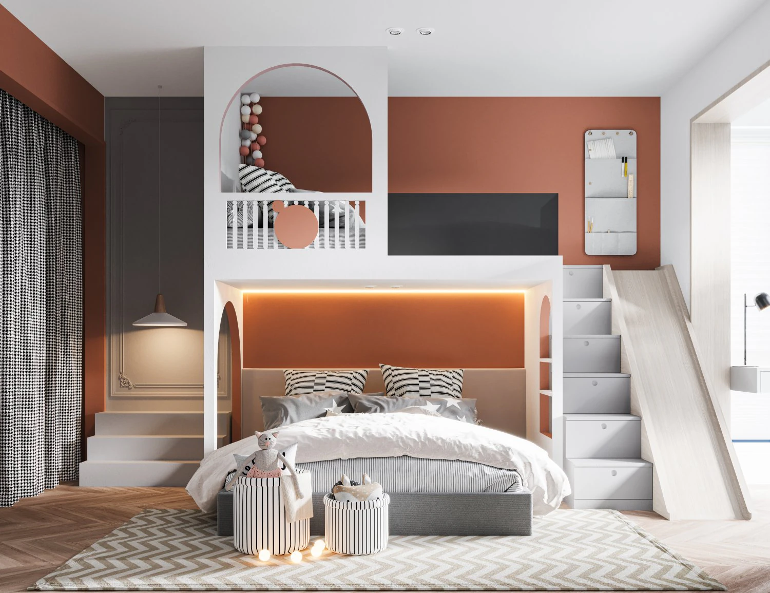 modern childrens bedroom 3D Model .c4d .max .obj .3ds .fbx .stl .blend 