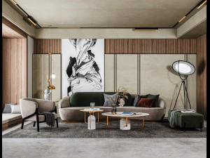 soggiorno moderno Modello 3D