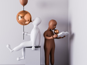 modern sculpture Model 3D