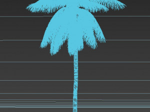 coconut tree 04 - visualworks store - vray and corona 3D Model