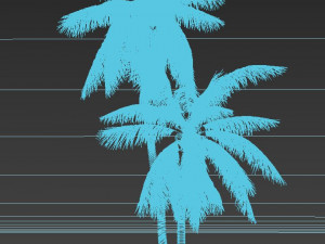 coconut tree 05 - visualworks store - vray and corona Modelo 3D