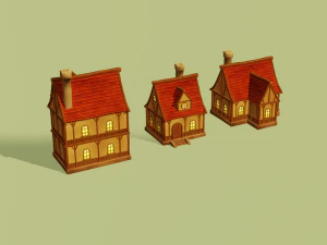 fantasy village pack 3D Model