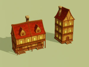 fantasy village pack 3D Model