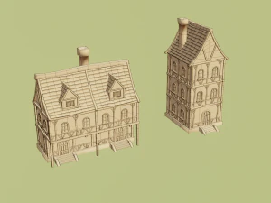 fantasy village pack 3D Model