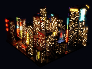 city lowpoly 3D Model