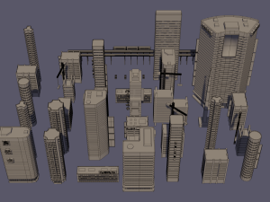 city lowpoly 3D Model