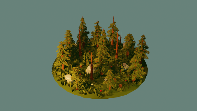 seasonal foliage and rock pack Modelo 3D .c4d .max .obj .3ds .fbx .stl .blend 