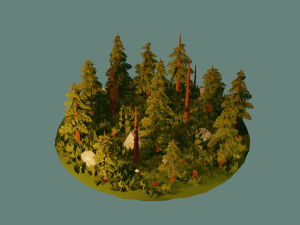 seasonal foliage and rock pack 3Dモデル