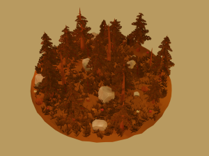 seasonal foliage and rock pack Modelo 3D