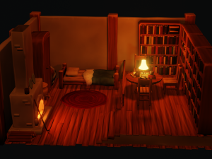 stylized furniture pack 3D Model