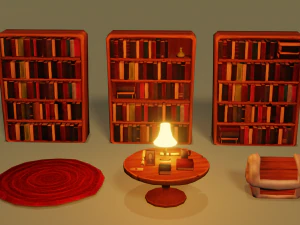 stylized furniture pack 3D Model