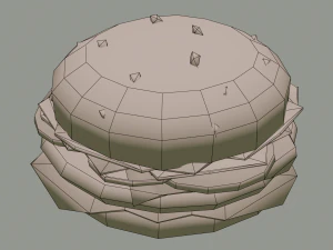 cartoon burger 3D Model