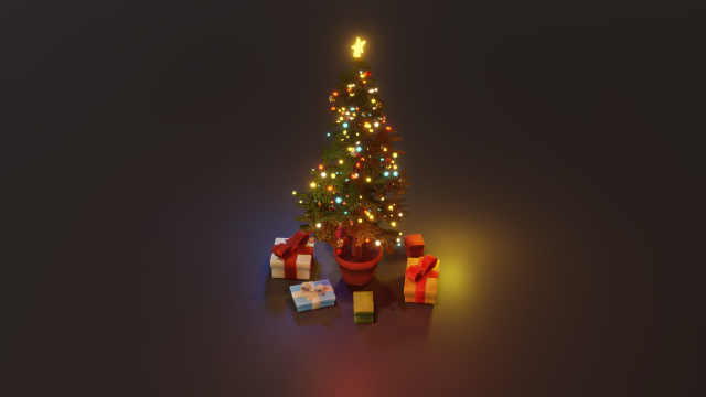christmas tree 3D-Modell .c4d .max .obj .3ds .fbx .stl .blend 