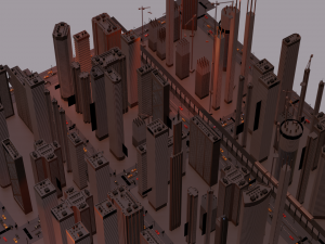 futuristic skyscrapers pack Modelo 3D