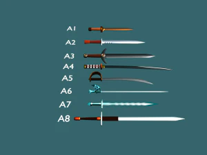 phinikes sword collection 1 3D Model