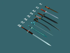 phinikes sword collection 1 3D Model