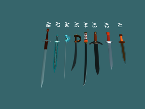 phinikes sword collection 1 3D 모델