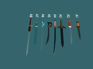 phinikes sword collection 1 3D Model