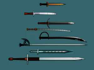 phinikes sword collection 1 3D Model