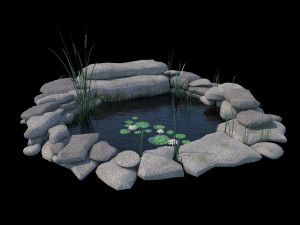 artificial pond 3D Model
