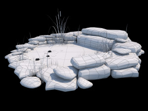 artificial pond 3D Model