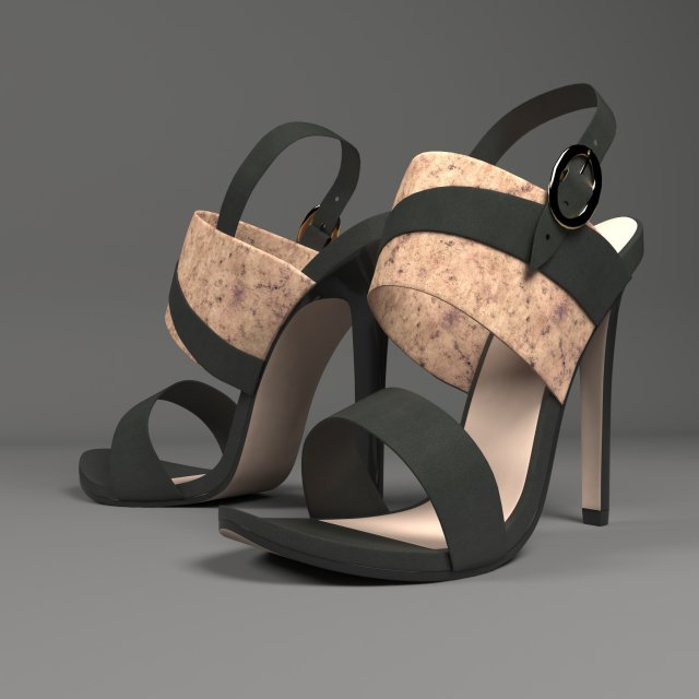 sandals 3D Модель .c4d .max .obj .3ds .fbx .stl .blend 