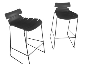 techno bar stool 3Dモデル
