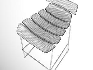 techno bar stool 3Dモデル