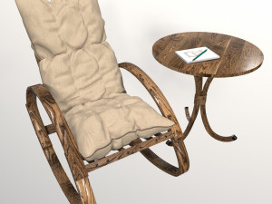 rocking chair Modèle 3D