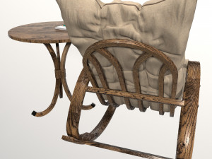 rocking chair Modèle 3D