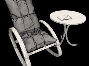 rocking chair Modèle 3D