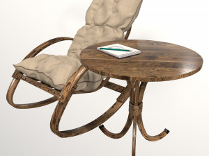 rocking chair Modèle 3D